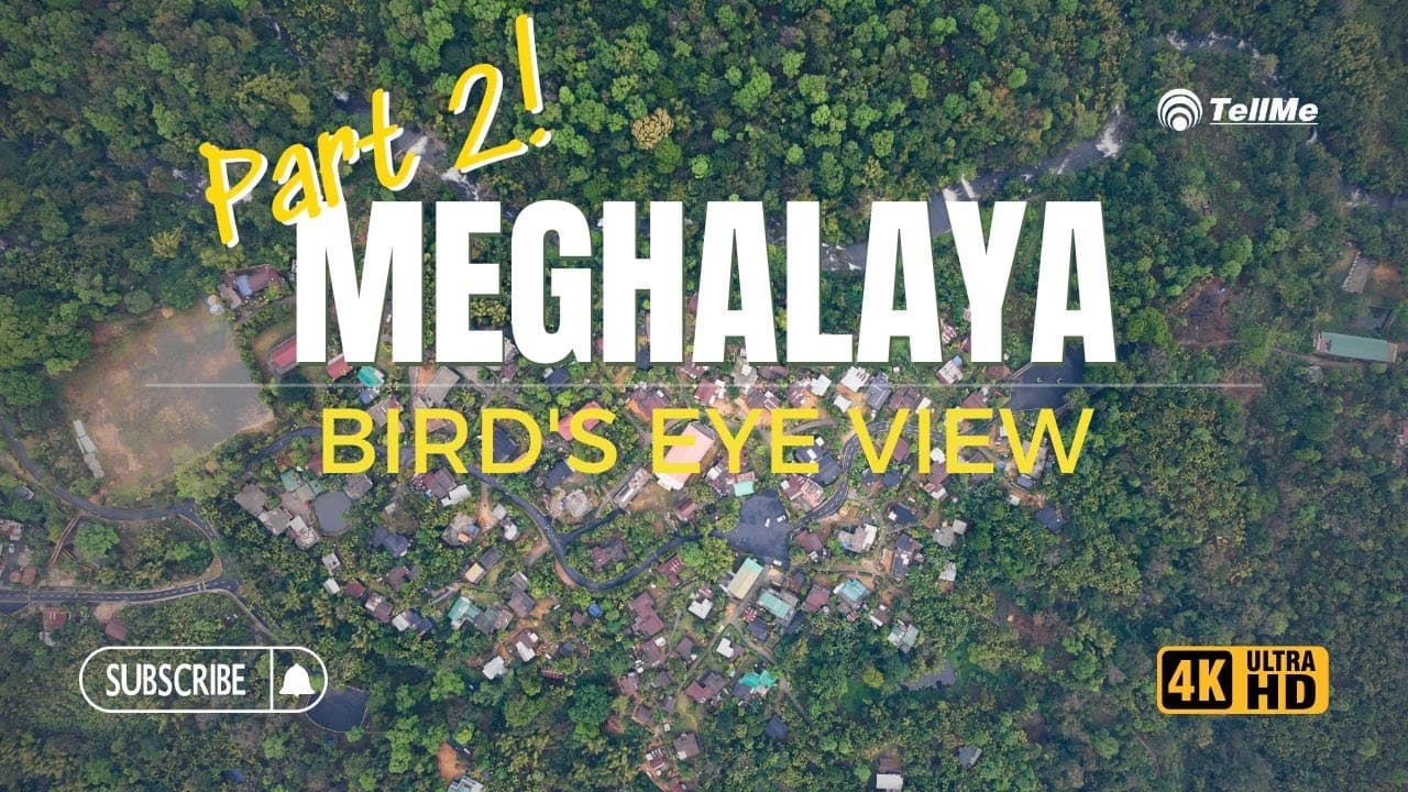 Exploring Mawlynnong Meghalaya in 4K Drone Footage | Serene Beauty and Sustainable Living