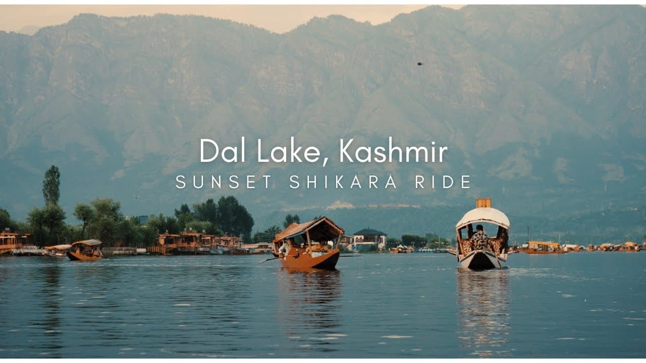 Stunning Sunset Shikara Ride in Dal Lake, Srinagar, Kashmir.