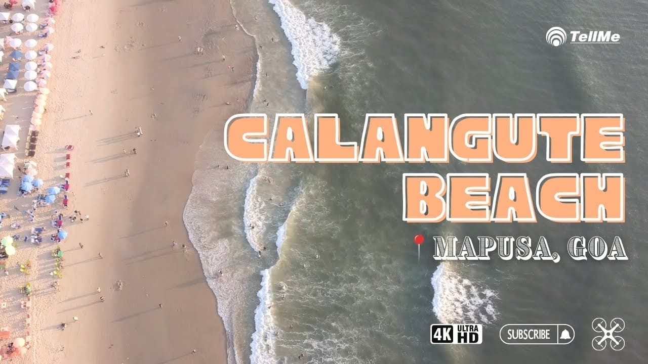 Here's all you need to know about Calangute beach I Mapusa I Goa I Aerial View