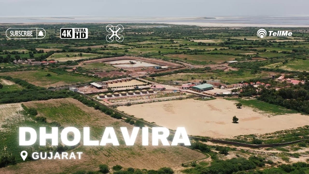 Dholavira Archaeological Site: A Breathtaking Aerial View in 4K UHD