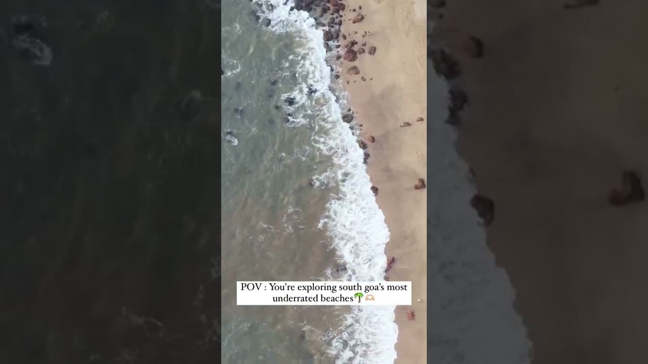 Unexplored beach in South Goa