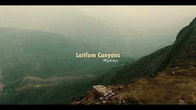 Laitlum Grand Canyon 4k Amazing Nature Scenery Meghalaya.