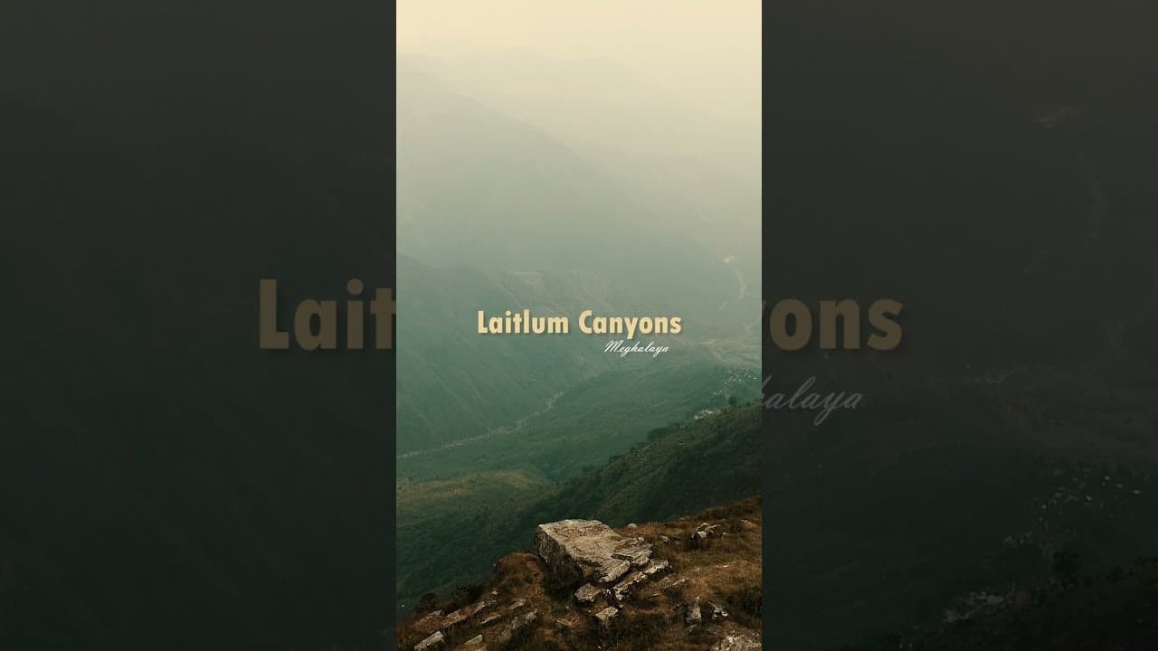 Exploring Laitlum Grand Canyon Meghalaya | Breathtaking Nature Scenery in 4k