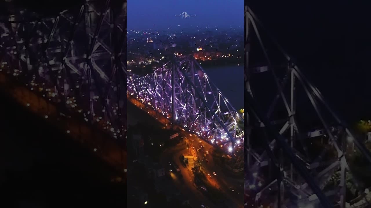 Howrah Bridge, Kolkata | Spectacular Engineering Marvel from Above | Drone Capture