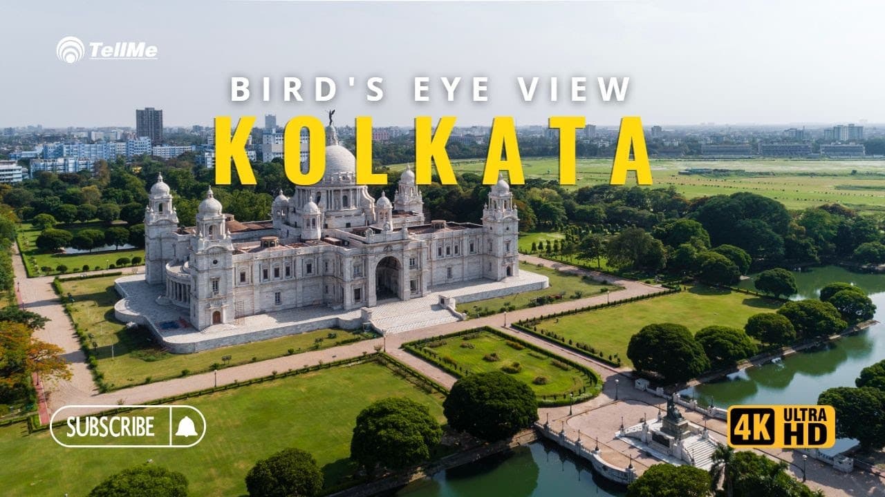 Aerial Tour of Kolkata | Explore Iconic Landmarks in 4K UHD | West Bengal