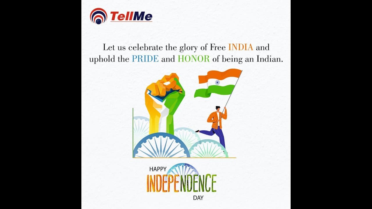 Happy Independence Day 2021 | Celebrating India's Freedom | Tellme Digiinfotech