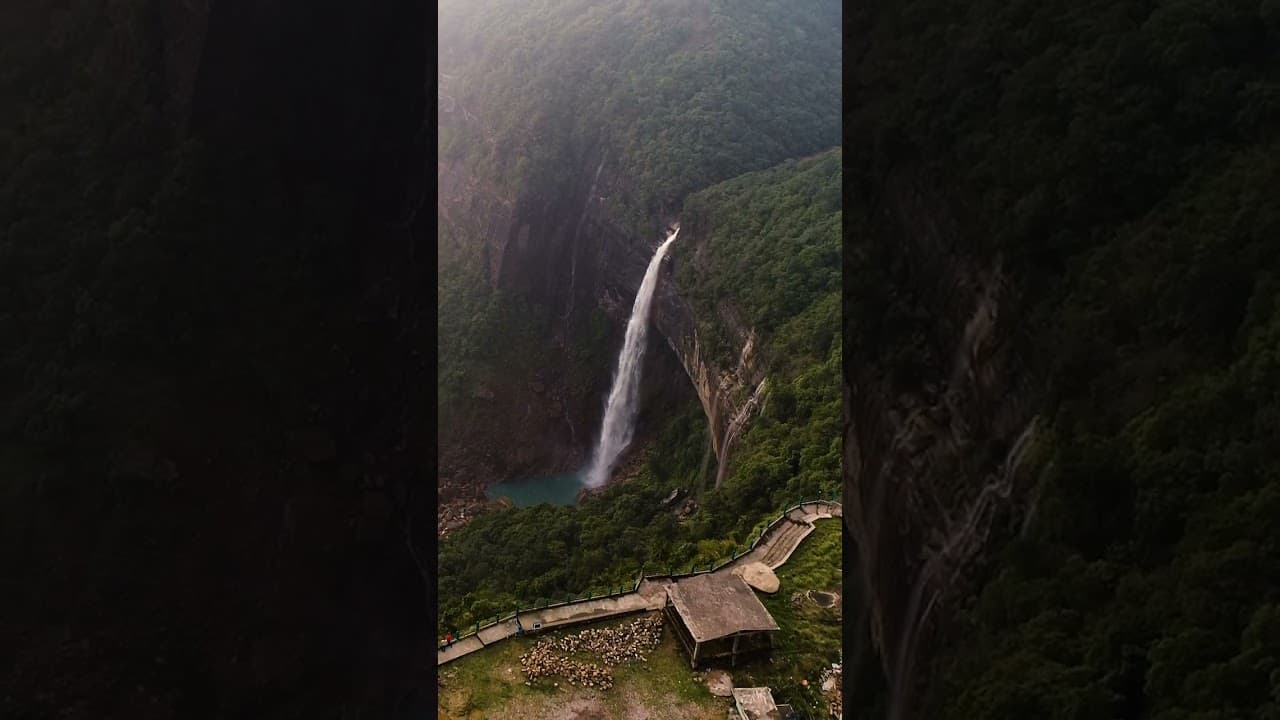 Explore Nohkalikai Falls: India's Tallest Plunge Waterfall | Must-See in Meghalaya