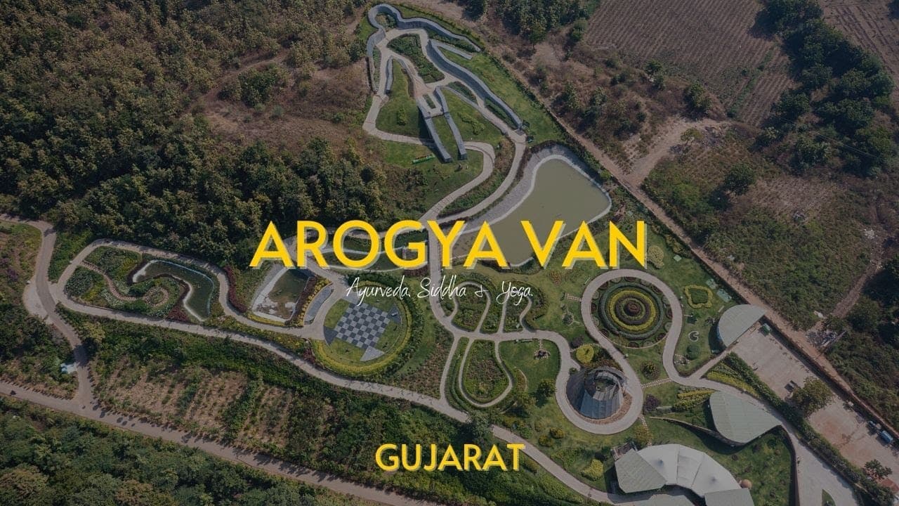 Explore Arogya Van near Statue of Unity, Gujarat | Stunning 4K Drone Views