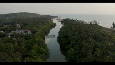 [4K] Mandrem Beach in Goa - Stunning Aerial Drone Views | Top Beach in North Goa