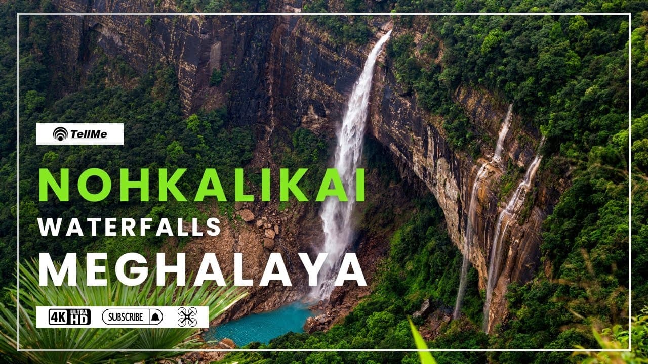 Take a look at one of the highest waterfalls of India I Meghalaya I Aerial View