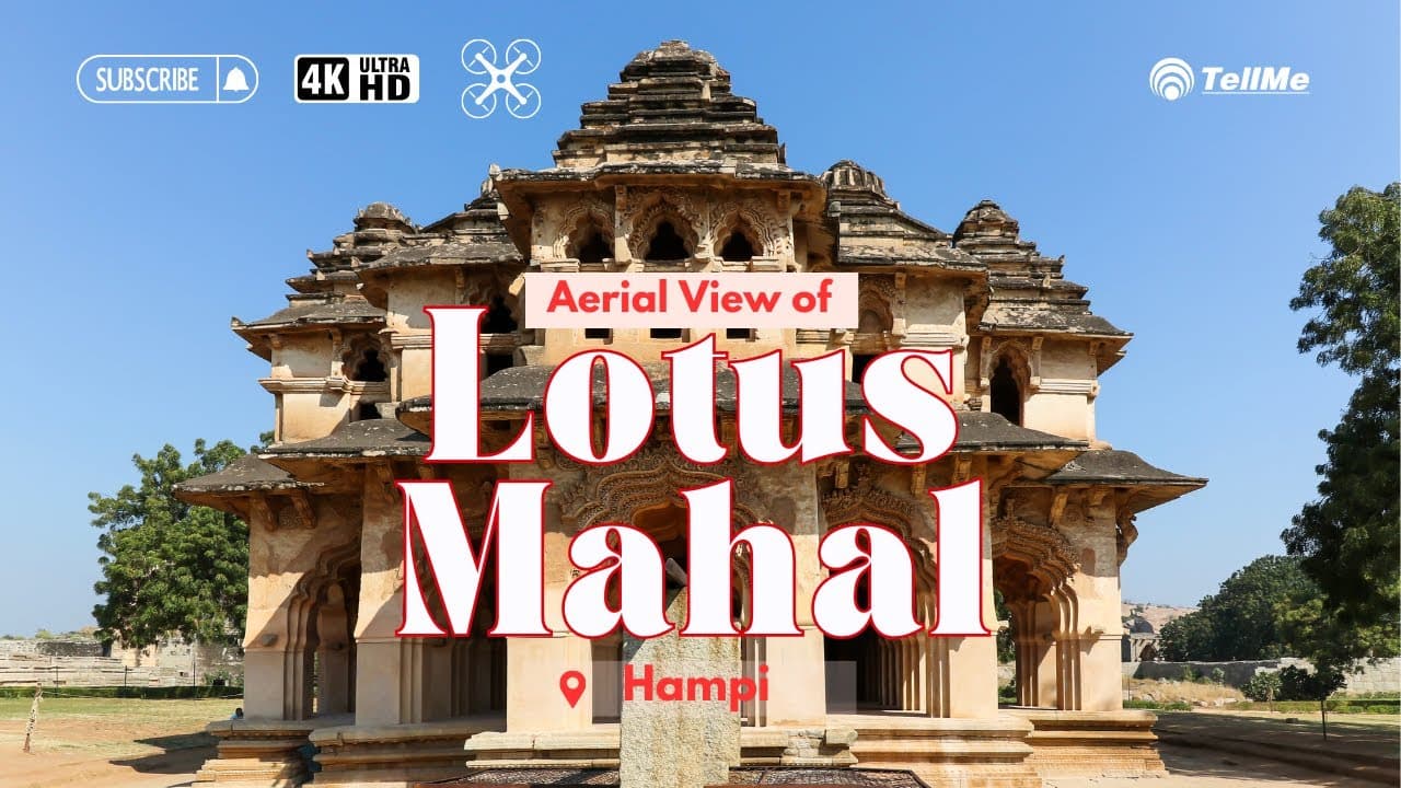 Exploring the Architectural Wonders of Hampi in 2024: Lotus Mahal & Octagonal Bath