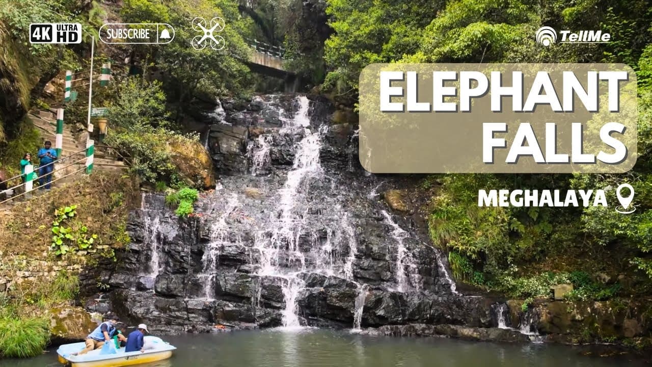 Take a virtual tour of the cascading Elephant waterfall in Shillong I Meghalaya